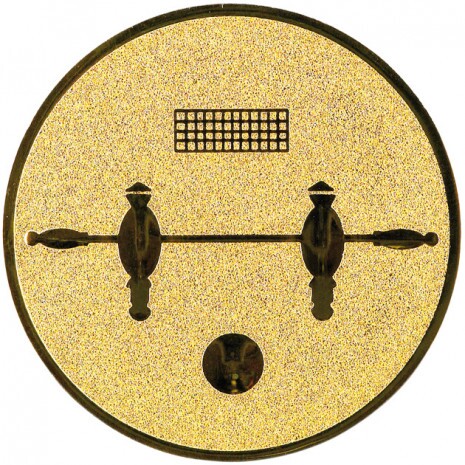 Fotbal Inserție aur 25 mm