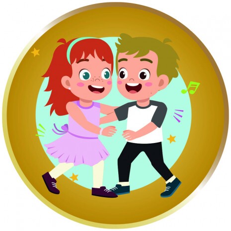 Pereche de dans albastră Inserție