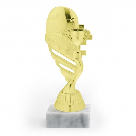 Temă auto figurină de aur cu bază