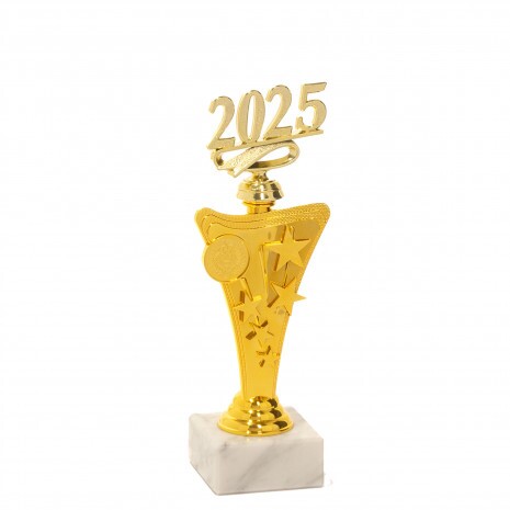 Figurina 2025 pe o bază în formă de stea A