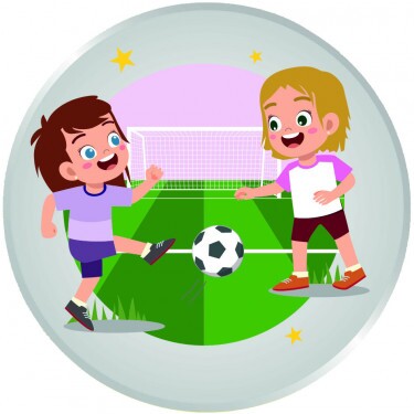 Kids fotbal fată Inserție