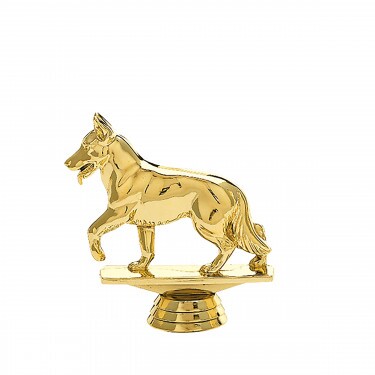 Câine (ciobănesc german) figură aurie