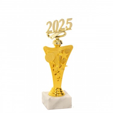 Figurina 2025 pe o bază în formă de stea A