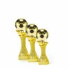 Minge de fotbal pe un suport cu coloană de aur A