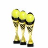 Minge de tenis pe un trofeu negru/auriu B